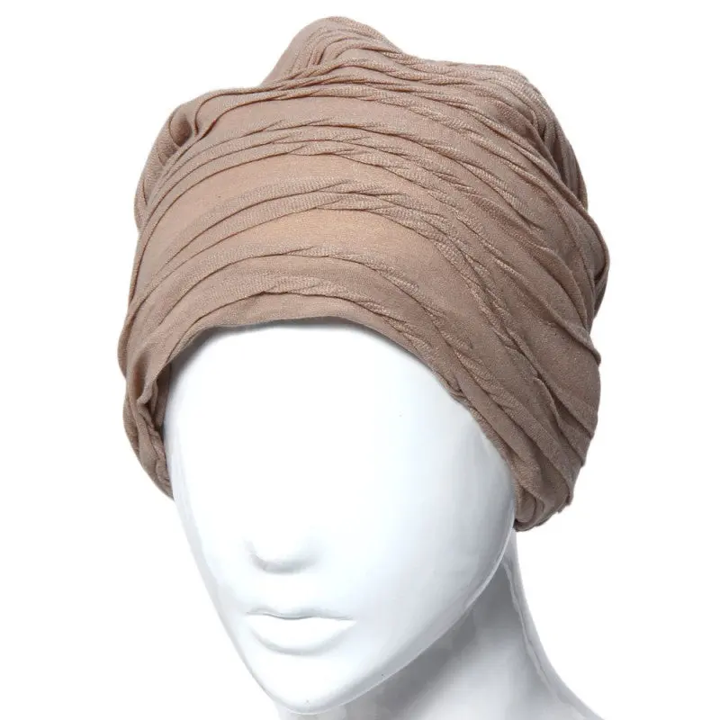 Hip Hop Fold Cap Slouch Wrinkled Beanie Cap Dance Hat 1