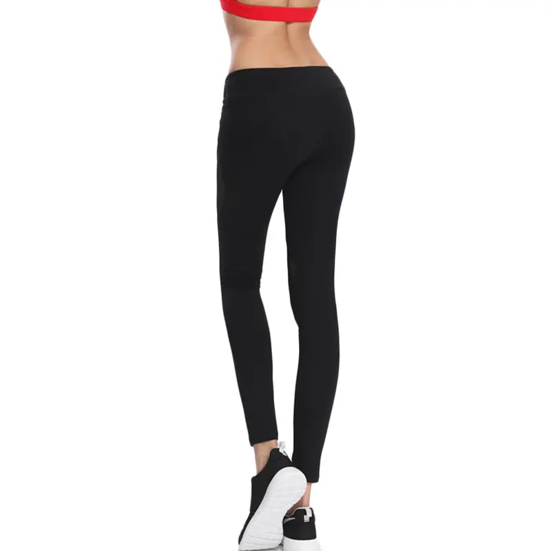 Hip Up Mesh Patchwork Style Quick Dryfitness Breathable Slim Pants Elastic Sports Running All Match Leggings 4