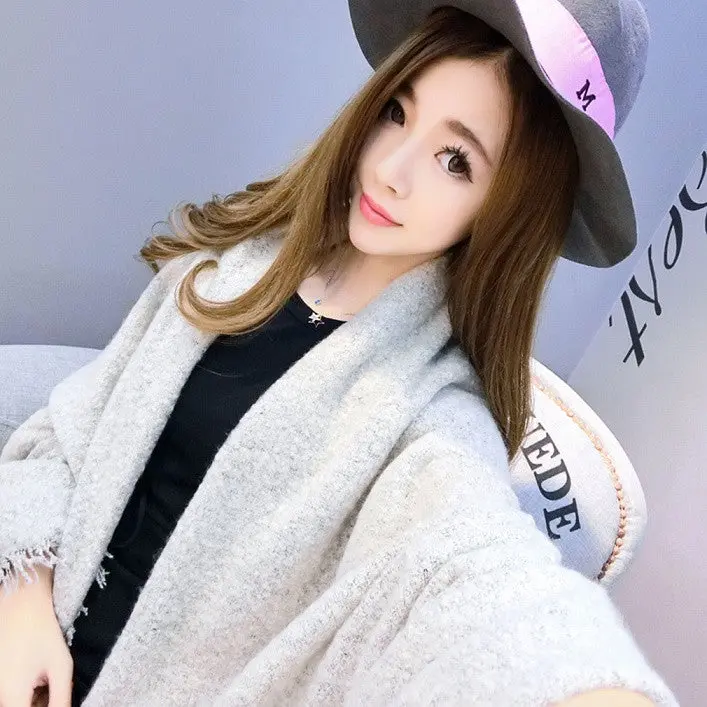 Hippocampal Hair200cmx80cm Warmstyleall Match Soft Extra Long Thickened Scarf Shawl 1