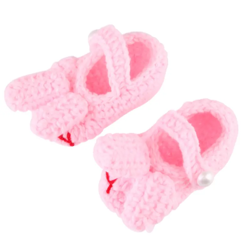 Hmade Crochet Baby Shoes Infantsknit Toddler Shoes Baby Girl Boy Shoes Born Bebe 0-12 Months 3