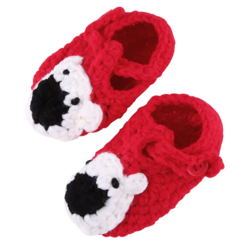 Hmade Crochet Baby Shoes Infantsknit Toddler Shoes Baby Girl Boy Shoes Born Bebe 0-12 Months 6