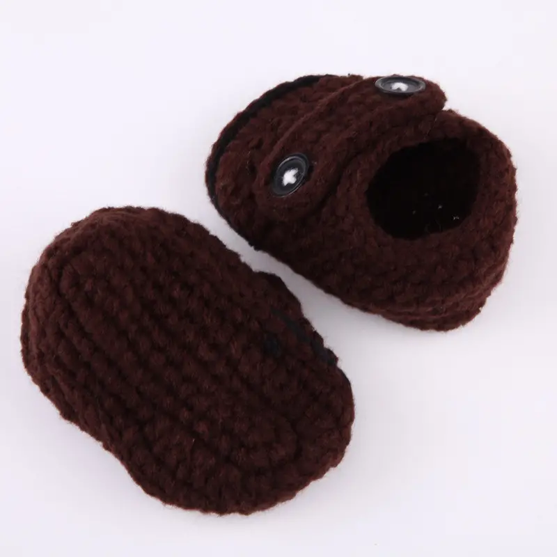 Hmade Crochet Baby Shoes Infantsknit Toddler Shoes Baby Girl Boy Shoes Born Bebe 0-12 Months 9