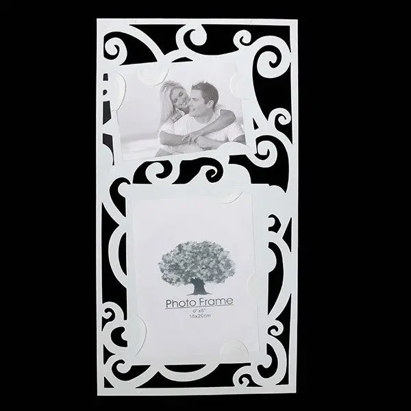 Hollow Carved White Po Frames Polymeric Picture Home Wedding Decorations Gift 89053 1