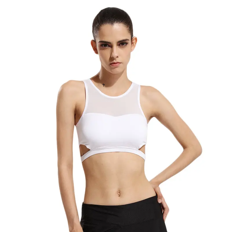 Hollow-Design Sports Bra – Quick-Dry, Supportive, and Breathable Workout Top