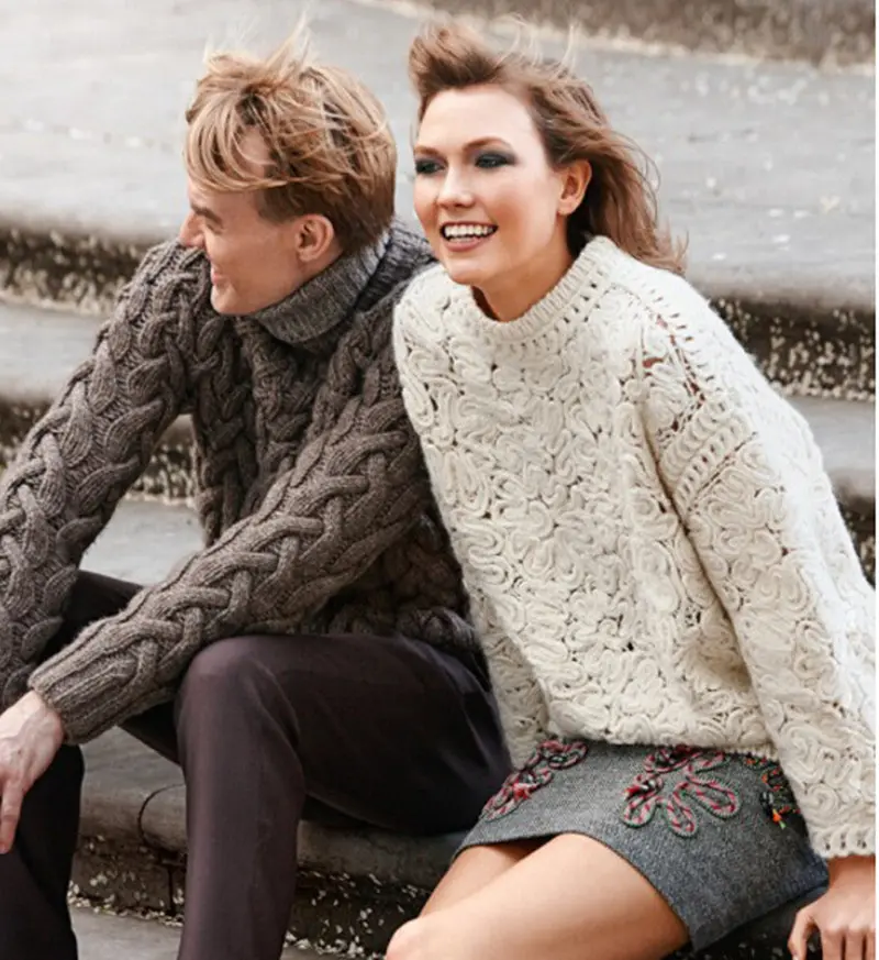 Hollow Out 3D Flower Pullovers Crochet Knitted Sweater White Color Woolen Loose Thick Warm Jumper Oversize Knitwear 3