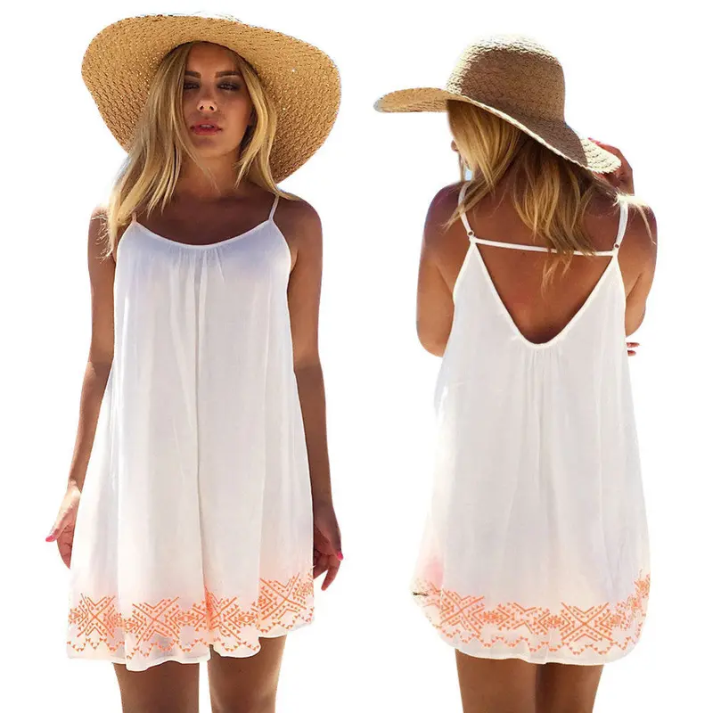 Hollow Out Bodycon Women Bandage Dresses Sexy Sleeveless Backless Boho Party Dress Vestidos Femininos White 1