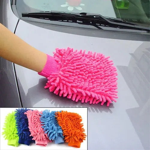 Home Clean Useful Mitt Microfiber Car Wash Washing Cleaning Glove 3335 1