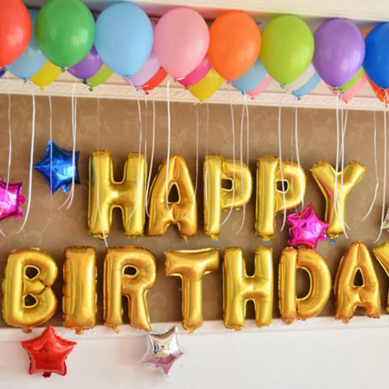 Home Decor Cute Gold Alphabet Letters Balloons Happy Birthday Party Decoration Aluminum Foil Membrane Ballon 69780 1