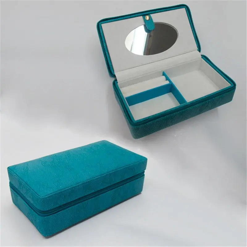 Home Decoration Storage Box Women Makeup Organizer Case Drawer With Mirror 89969 4