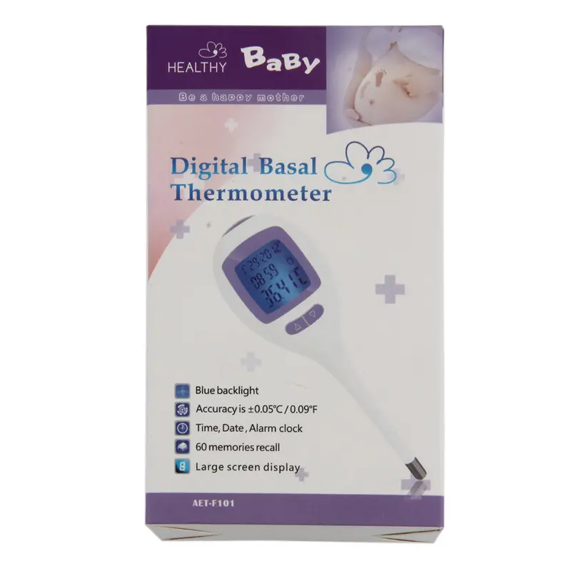 Home Digital Basal Body Temperature Bbt Ovulation Thermometer Lcd + Fertility Chart Read In Fahrenheit Celsius 2