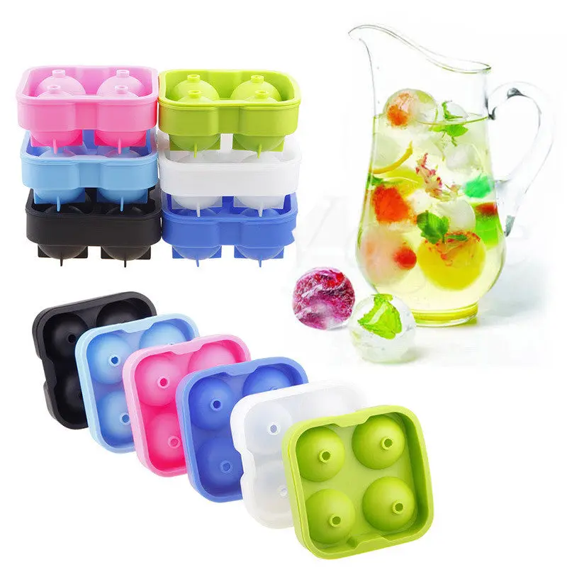 Home Kitchen Practical Cool Whiskey Silicon Ice Cube Ball Maker Mold Sphere Mould Brick Party Tray Round 75316 1