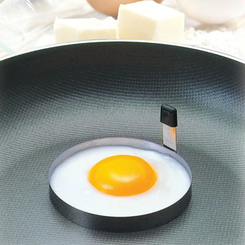 Home Kitchen Round Shaped Cook Fried Egg Mold Pancake Stainless Steel Egg Mould 9507 1