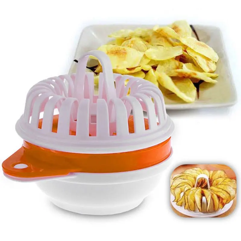 Home Kitchen Useful Microwave Apple Potato Crisp Chip Slicer Maker Practical Diy Set 7263 1