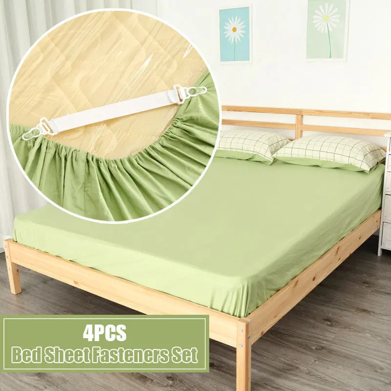 Home Portable Bed Sheet Mattress Cover Blankets Grippers Clip Holder Fasteners Elastic Set 9505 1