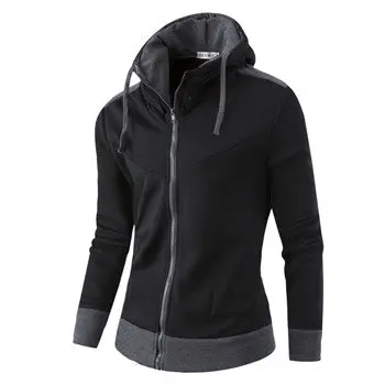 Hooded Jackets Coats Sweatshirts Hoodies Sportswear Casual Slim Fit Large Size Zipper Jackets Hombre Coat 1