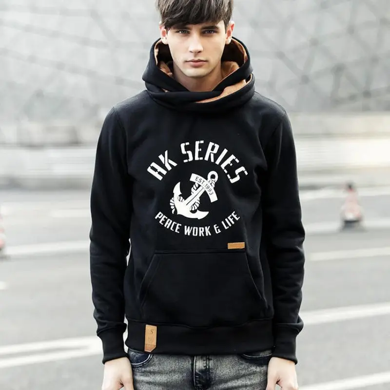 Hoodies Men Fashion Naval Warm Hoodies Sweatshirts Suit Hoody Jacket 5 Colors 8