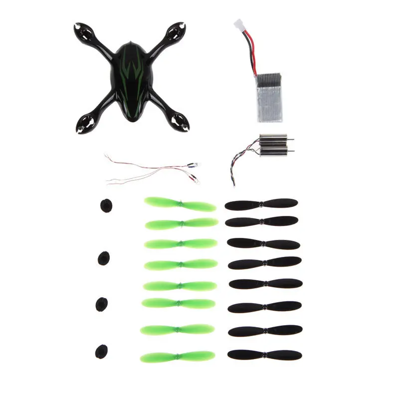 Hubsan X4 H107c 6-In-1 Quadcopter Black/Green Spare Parts Crash Pack 1