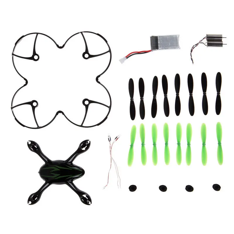 Hubsan X4 H107c 7-In-1 Quadcopter Black/Green Spare Parts Crash Pack 1
