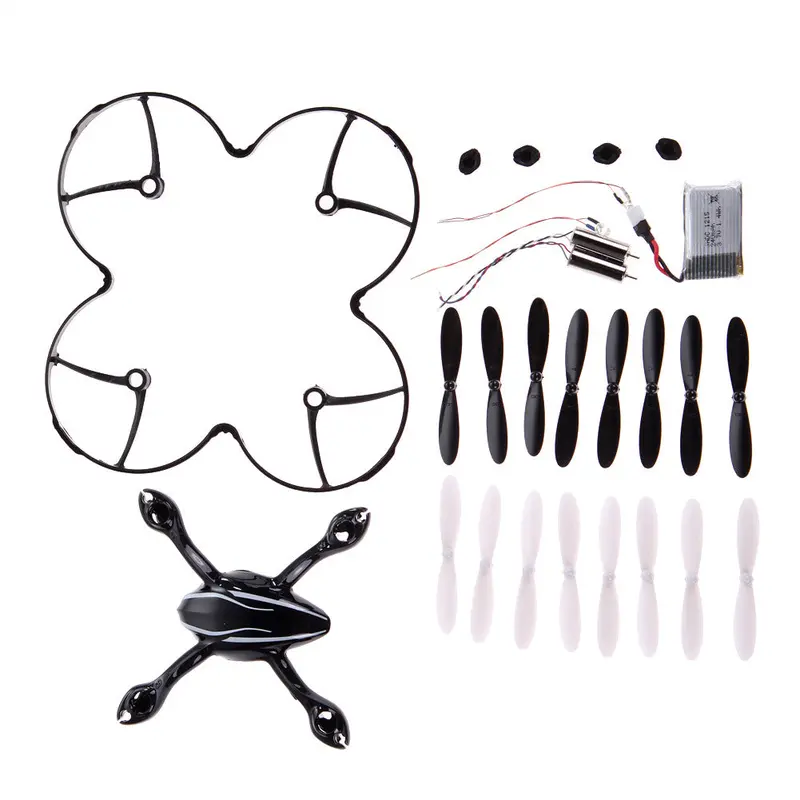 Hubsan X4 H107l 7-In-1 Mini Quadcopter Black White Drone Spare Parts Crash Pack 1