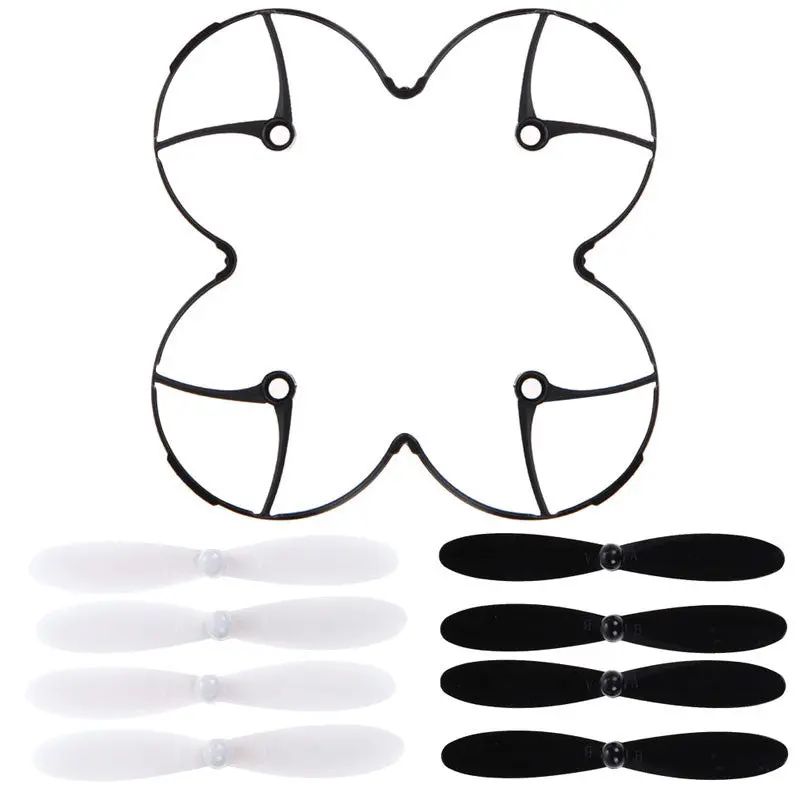 Hubsan X4 H107l Protection Cover + 8Pcs Propeller Rotor Blade Combo 1