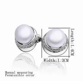 Imitation Pearl Earing Bean Imitation Pearl Stud Earrings Ear Cuff Men Jewelry 1