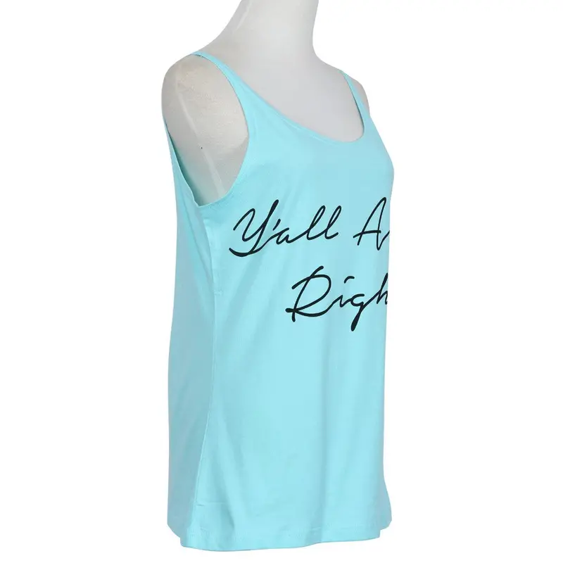 Increase The Size L-5Xl Blue Sexy Wild Casual Women Tank Shirt Tops Sleeveless Vest Cotton Loose Clothes 5