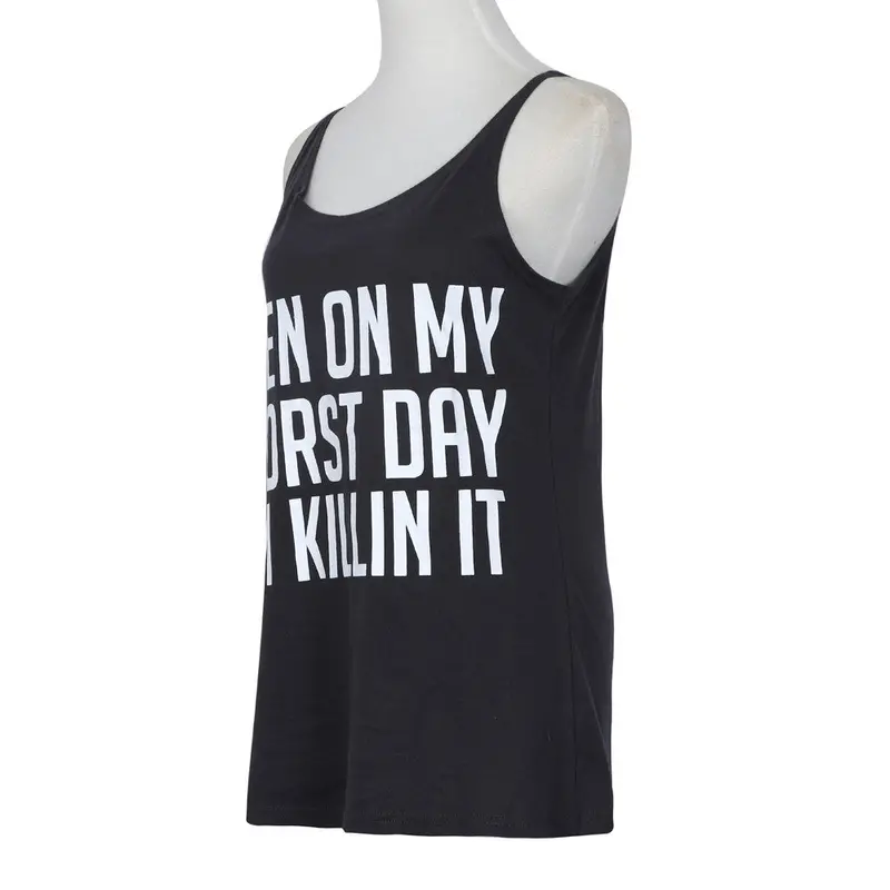 Increase The Size L-5Xl Sexy Wild Casual Women Tank Shirt Tops Sleeveless Vest Cotton Loose Clothes 4
