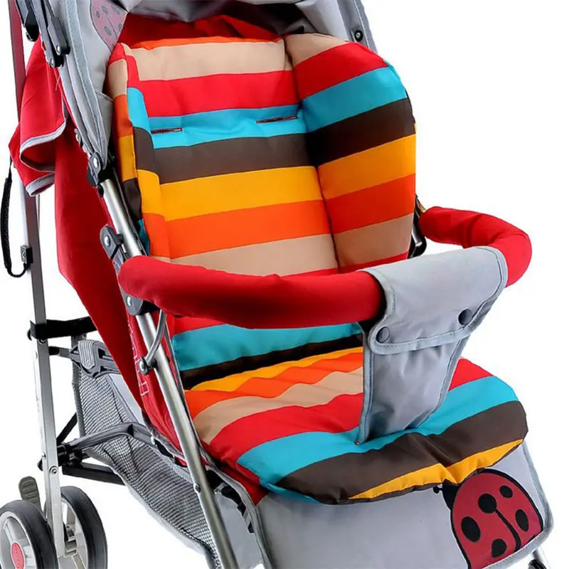 Infant Baby Stroller Cushion Seat Pushchair Baby Chair Mat Rainbow Color St Thick Pram Pushchairs Cushion Bb Cushion 1
