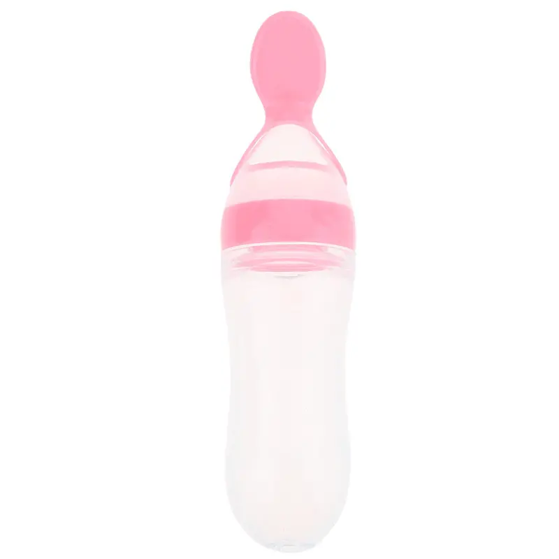 Infant Kids Spoon Baby Feeding Silica Gel Feeding Bottle Spoon Food Supplement Rice Ce Bottle Nipple Pacifier 1