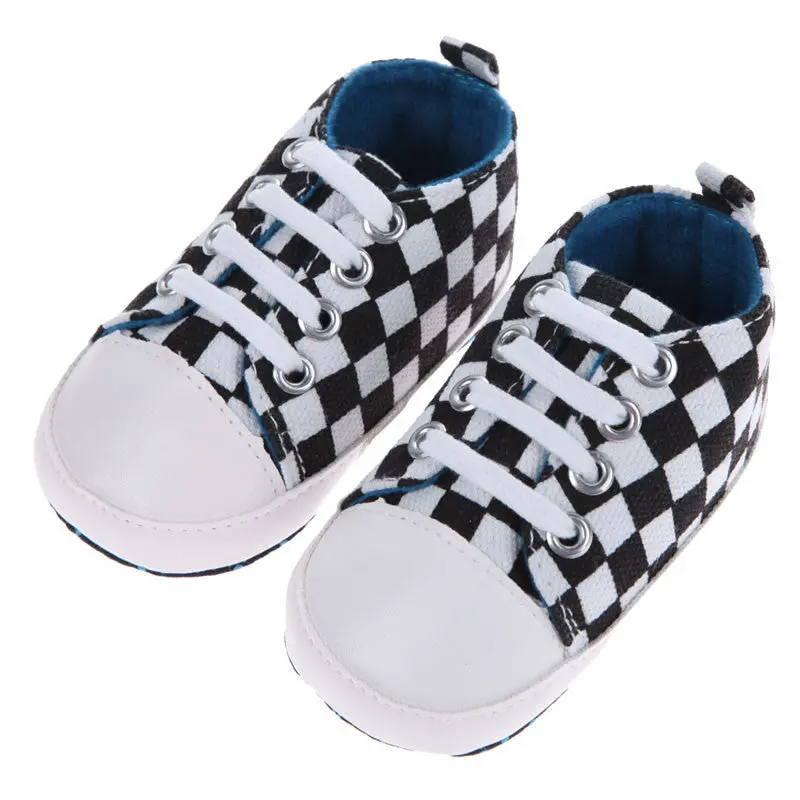 Infant Toddler Baby Shoes Kids Girls Lace Up Crib Shoes Pu Leather St Walker Leopard Pattern 1