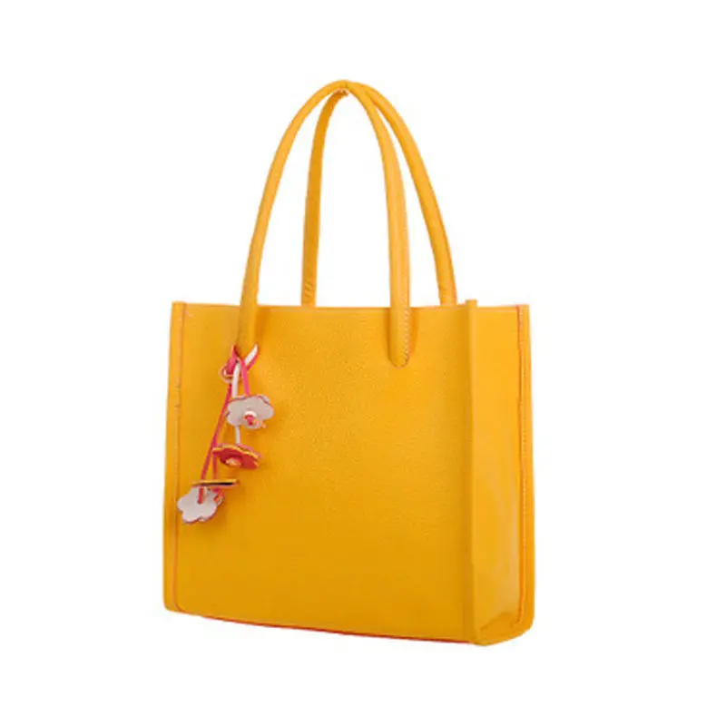 Ing Bags,29X27cm Fashion Girls Handbags Leather Shoulder Bag 9 Candy Color Flowers Totes Women Tote Bags 1