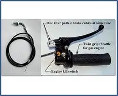 Integral Dual Brake Cable Throttle & Cable 1