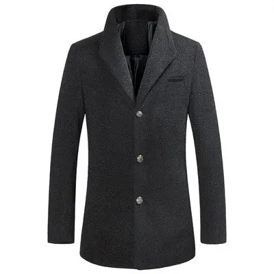 Jacket Coat Long Sectiontrench Coat Jaqueta Masculina Veste Homme Casual Fit Overcoat Jacket Outerwear 1