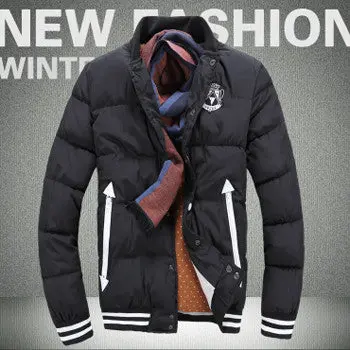 Jacket Coat Parkas Trench Coat Outwear Casual Slim Fitthickening Cotton Down Coat Jacket Parkas 1
