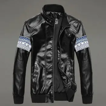 Jacketleather Jacket For Slim Fitcoats Casual Outwears 1