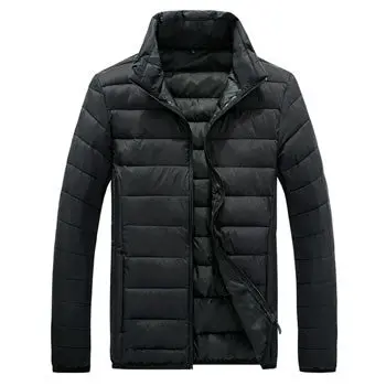 Jackets And Coats Jaqueta Masculina Overcoat Casual Slim Fit Large Size Zipper Stand Collar Jacket 1