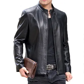 Jackets Coats Giacca Pelle Uomo Jaqueta De Couro Masculina Casual Slim Fit Motorcycle Leather Jackets 1
