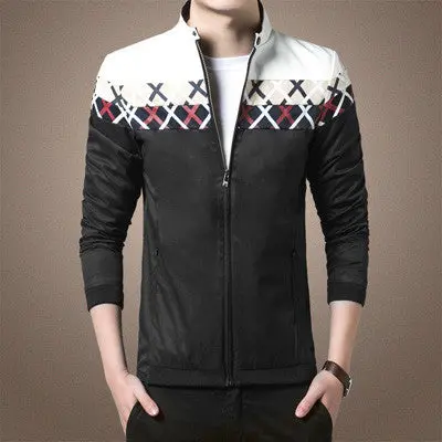 Jackets Printed Slim Coats Slim Fit Outwears Plus Size 1