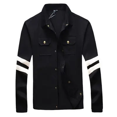 Jacketsouterwear Coatsslim Jackets Plus Size Black Navy Blue Casual Coats 1