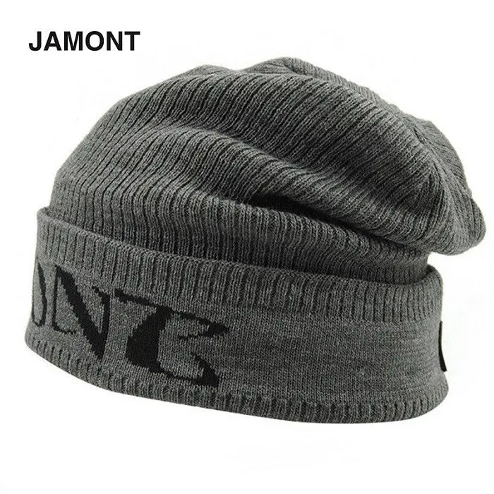Jamont Capcasual Hip-Hop Hats Knitted Acrylic Fibres Skullies Beanie Hat Warmhat Beanies 3
