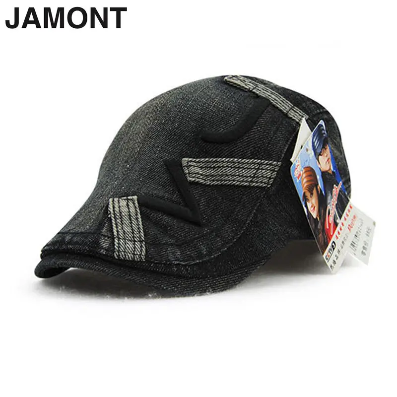 Jamont Visors Vinatge Embroidered Pattern Cotton Outdoor Leisure Duck Tongue Hat 1