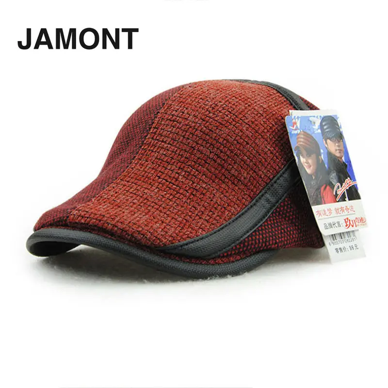 Jamontoutdoor Activitydesign Wool Knitted Caps European Style Adult Beret Caps Baseball Caps 1