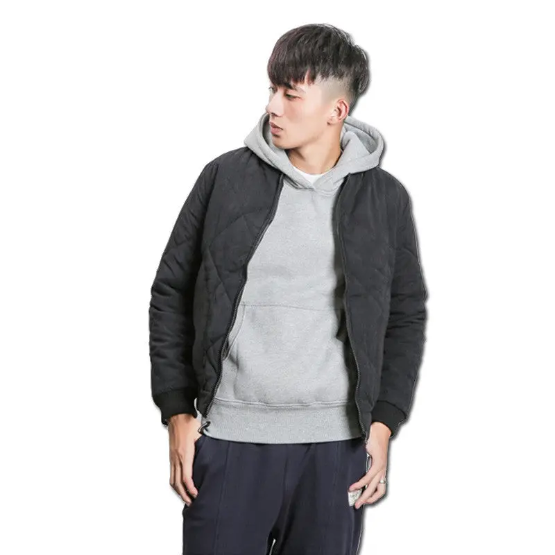 Jaqueta Masculinapadded Cotton Veste Homme Jackets Casual Slim Fit Zipper Jackets Hombre Outwear 1