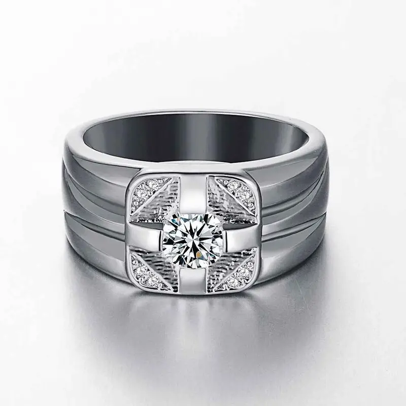 Jewellery Charms 18K Real Gold Plated Engagement Ring Starlight Anillos Sport314 3