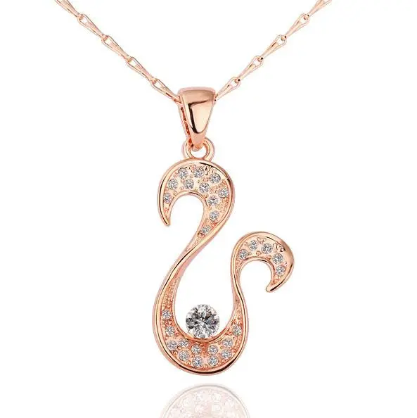 Jewellery Charms 18K Real Gold Plated Necklaces & Pendants U-Shaped Bisuteria Accessories235 1