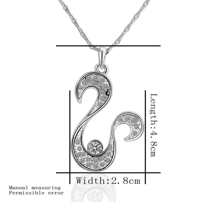 Jewellery Charms 18K Real Gold Plated Necklaces & Pendants U-Shaped Bisuteria Accessories235 2