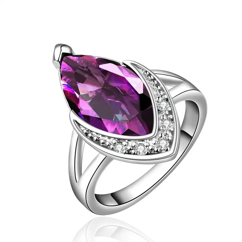 Jewellery Charms Engagement Rings Shine Purple Stone Ije Anillo Joyas1 2