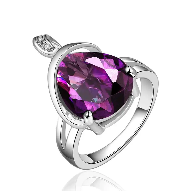 Jewellery Charms Engagement Rings Shine Purple Stone Ije Anillo Joyas1 4