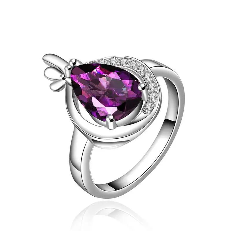 Jewellery Charms Engagement Rings Shine Purple Stone Ije Anillo Joyas1 5