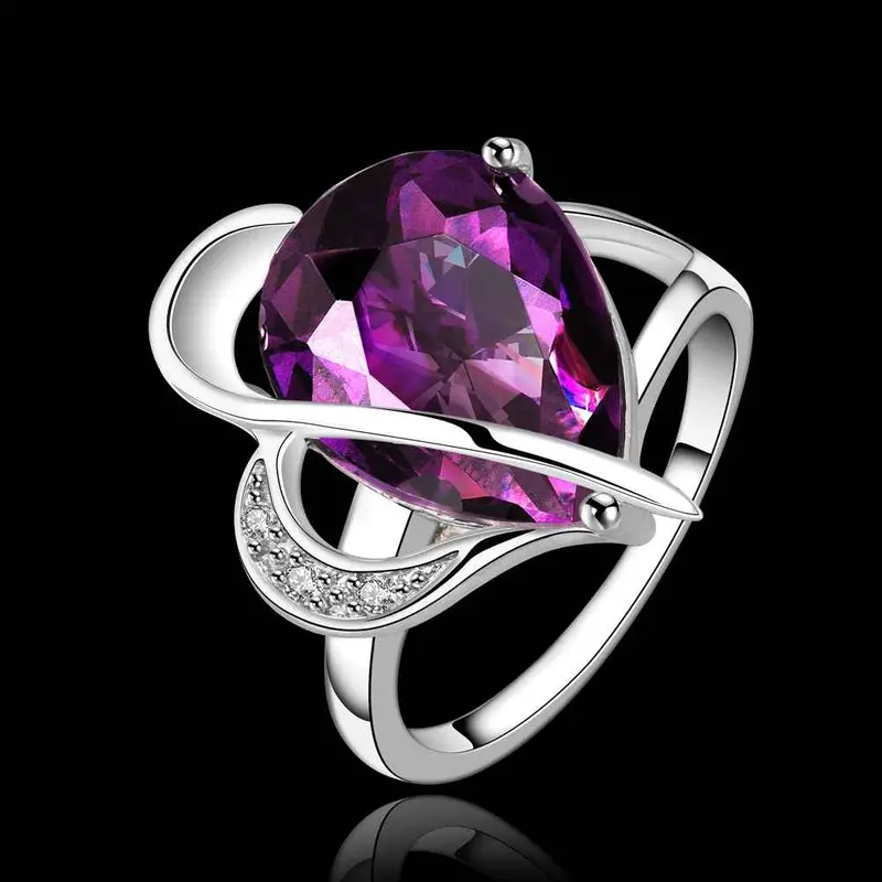 Jewellery Charms Engagement Rings Shine Purple Stone Ije Anillo Joyas1 8
